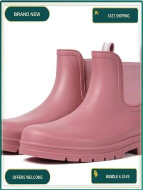 Waterproof Neoprene Chelsea Rain Boots Anti Slip Outdoor Garden Work Booties
